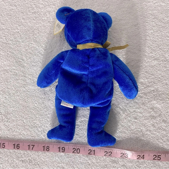 Vintage Ty Beanie Baby Blue Unity Bear Bear - Picture 12 of 13